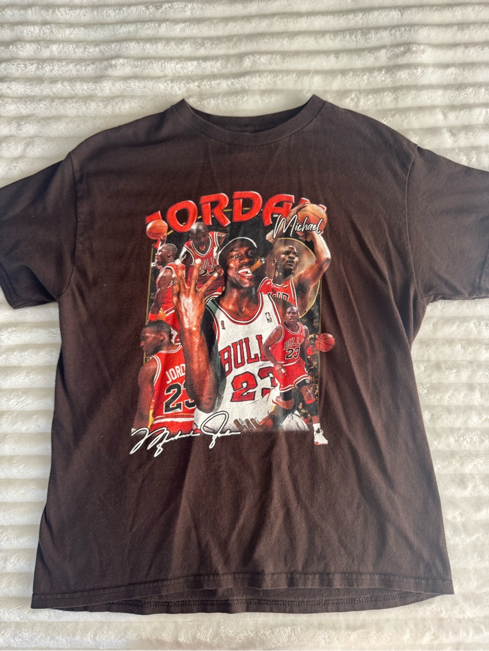 Michael Jordan Chicago Bulls Brown Graphic Tee